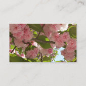 二重開花さくらんぼツリーIII春フローラ 名刺 (裏面)