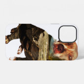 二重露光の犬 iPhoneケース (裏面横)