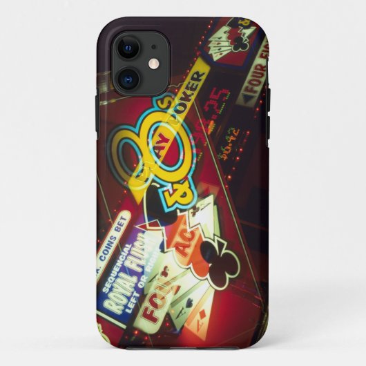 二重露光、カジノ内装、ラスベガス、 Case-Mate iPhoneケース (裏面)