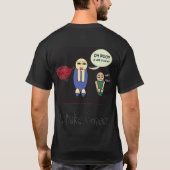 二重顔の謝罪 Tシャツ (裏面)