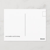 二重風変わり虹彩の花マンダラ付き目 ポストカード (裏面)