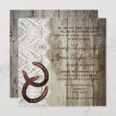 二重馬靴結婚式招待状 招待状 (正面/裏面)