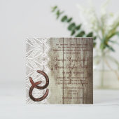 二重馬靴結婚式招待状 招待状 (スタンド正面)