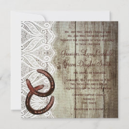 二重馬靴結婚式招待状 招待状