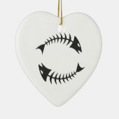 二重魚の骨Fischgräte セラミックオーナメント (右)