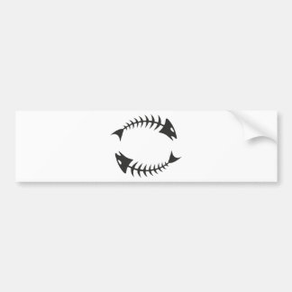 二重魚の骨Fischgräte バンパーステッカー