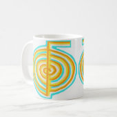 二重CHOKUREI = Karunaの霊気KRIYA コーヒーマグカップ (正面左)