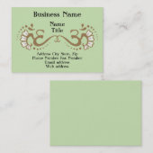 二重Omはカードの側面図を描きます 名刺 (正面/裏面)