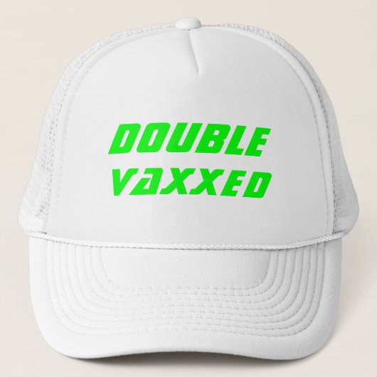 二重Vaxxedワクチン接種コビドネオングリーンクール キャップ (正面)
