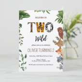 二野生動物の手紙2nd誕生日 招待状 (スタンド正面)