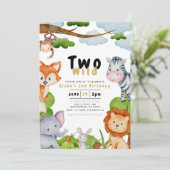 二野生動物第二の誕生日招待状 招待状 (スタンド正面)