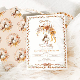 二間抜け秋グースボーイ第2誕生日 招待状