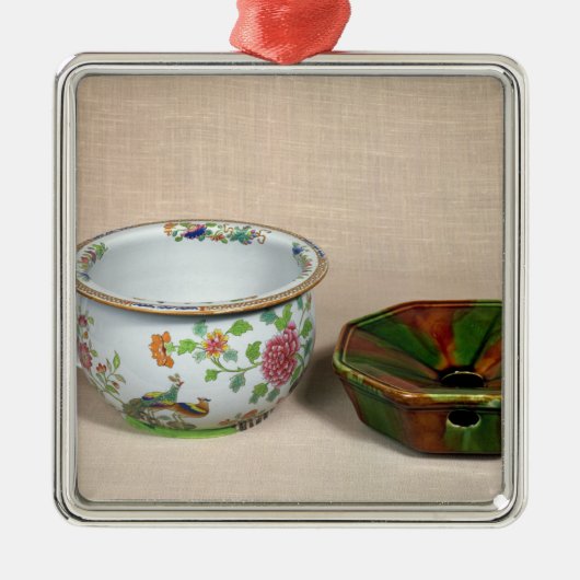 二院制のポット メタルオーナメント (正面)