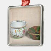 二院制のポット メタルオーナメント (左)