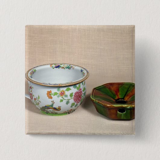 二院制のポット 缶バッジ (正面)