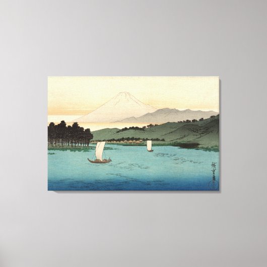 二階賀4 – 浮世絵ヴィンテージ 日本の キャンバスプリント (正面)
