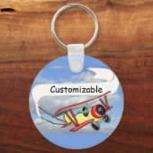 二面曳航バナーのカスタマイズ キーホルダー (正面)