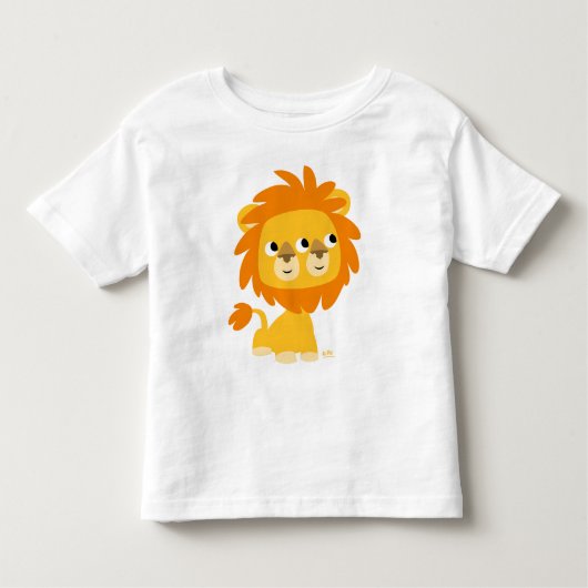 二面最可愛い獅子の幼児Tシャツ トドラーTシャツ (正面)