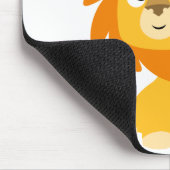 二面目の最も可愛い漫画のライオンの口 マウスパッド (コーナー)