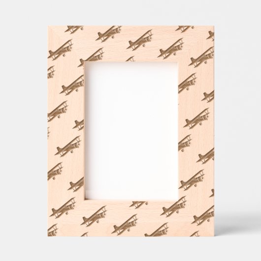 二面航空最小主義クール誕生日 レーザー彫刻フレーム (正面)