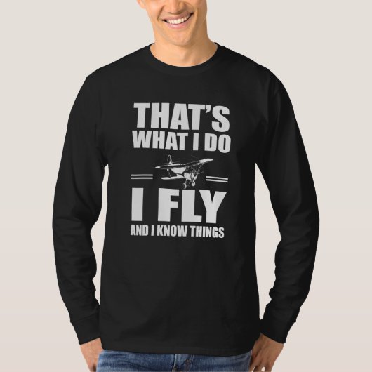 二面航空機ことわざ飛んでいる飛行機 Tシャツ (正面)