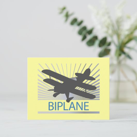 二面飛行機 ポストカード (スタンド正面)