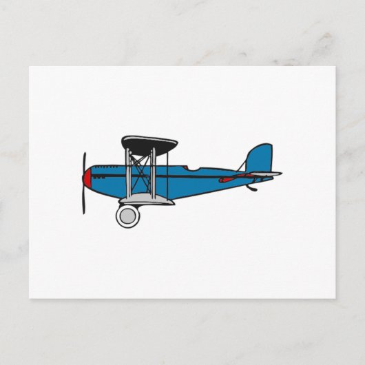 二面飛行機 ポストカード (正面)