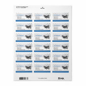 二面飛行機 ラベル (フルシート)