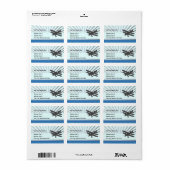 二面飛行機 ラベル (フルシート)