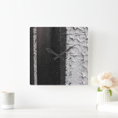 二音 スクエア壁時計 (ホーム)