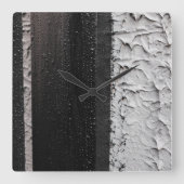 二音 スクエア壁時計 (正面)