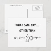 二項定理はがき ポストカード (正面/裏面)