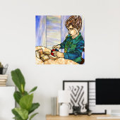 二項立方体による濃度 ポスター (ホームオフィス)