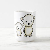 二頭のホッキョクグマ コーヒーマグカップ (中央)