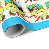 二頭のヤギ一匹 ラッピングペーパー (ロールコーナー)