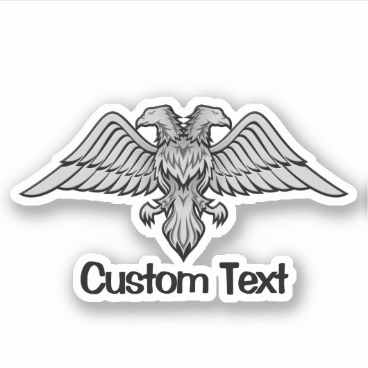 二頭のワシ シール (正面)