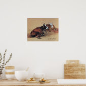 二頭の嘘をついた牛 ポスター (キッチン)