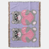 二頭の熊 スローブランケット (正面縦)