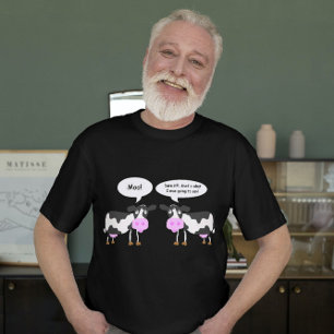 二頭の牛がTシャツを冗談にする Tシャツ
