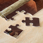 二頭の荷車を引く馬 ジグソーパズル (側面)