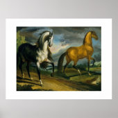 二頭の馬1808 ポスター (正面)