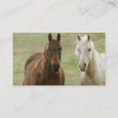 二頭の馬 名刺 (裏面)