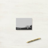 二頭灰色の鷲 ポストイット (デスク上)