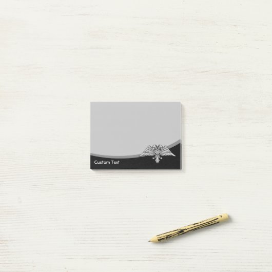 二頭灰色の鷲 ポストイット (デスク上)