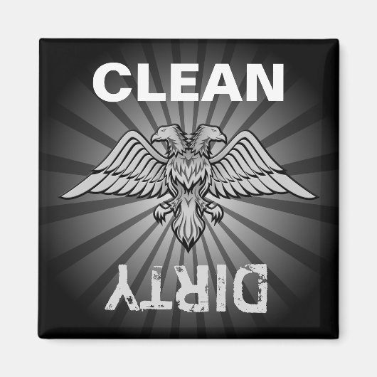 二頭灰色の鷲 マグネット (正面)