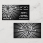 二頭灰色の鷲 名刺 (正面/裏面)