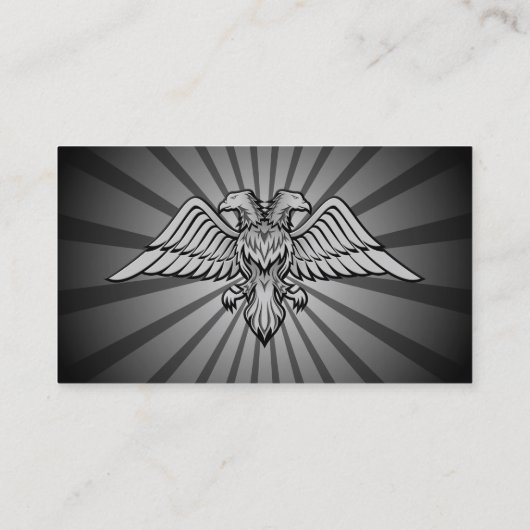二頭灰色の鷲 名刺 (裏面)