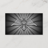 二頭灰色の鷲 名刺 (裏面)