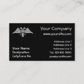 二頭灰色の鷲 名刺 (正面)