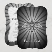 二頭灰色の鷲 招待状 (正面/裏面)